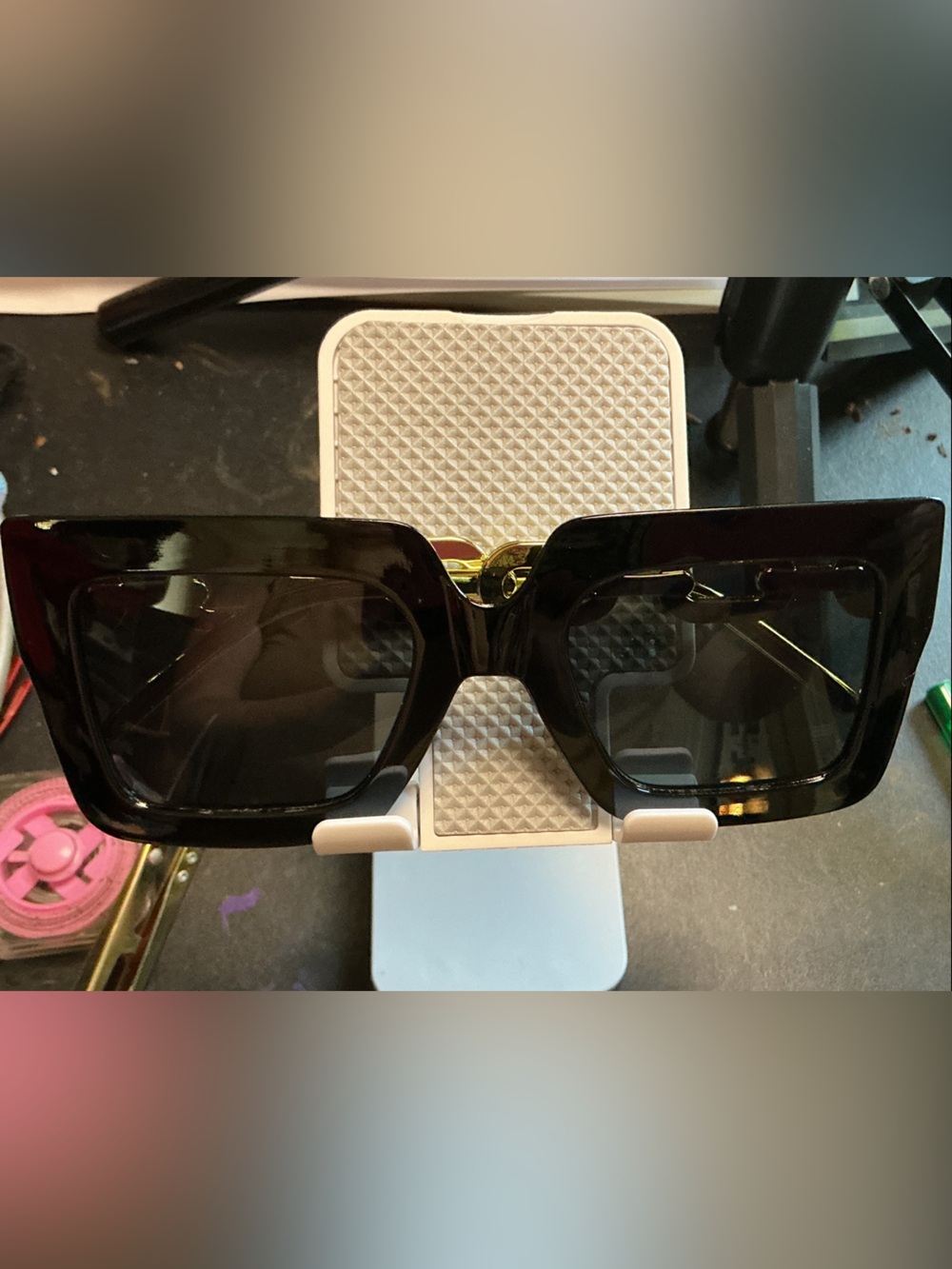 Chunky Square Black Sunglasses - Oversized Fashion Frames